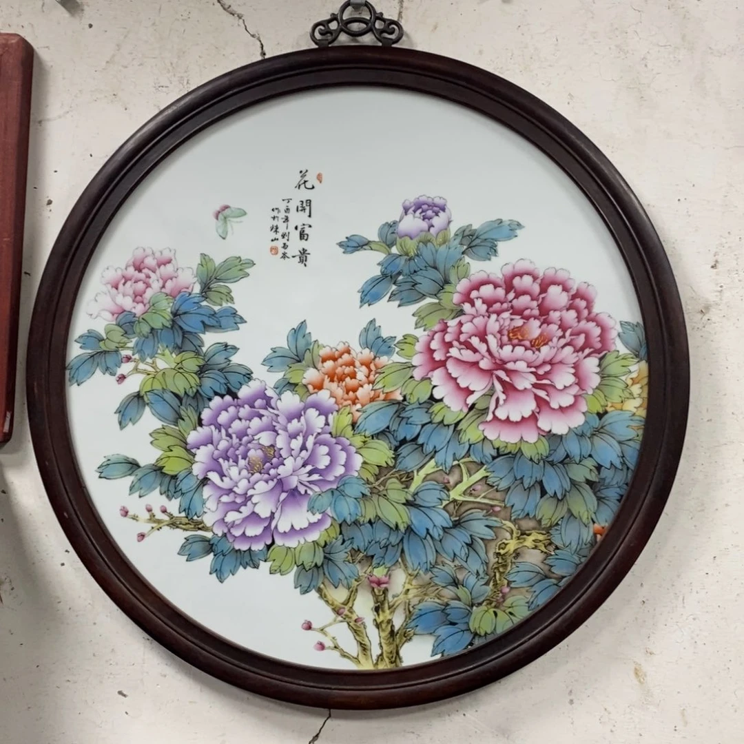 瓷62*62 景德镇瓷板画柴窑烧制