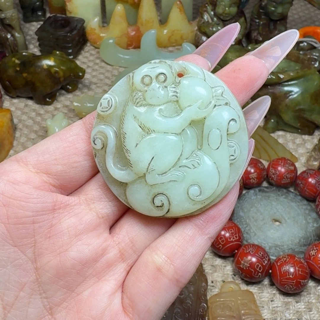 吊坠白玉菩提挂件