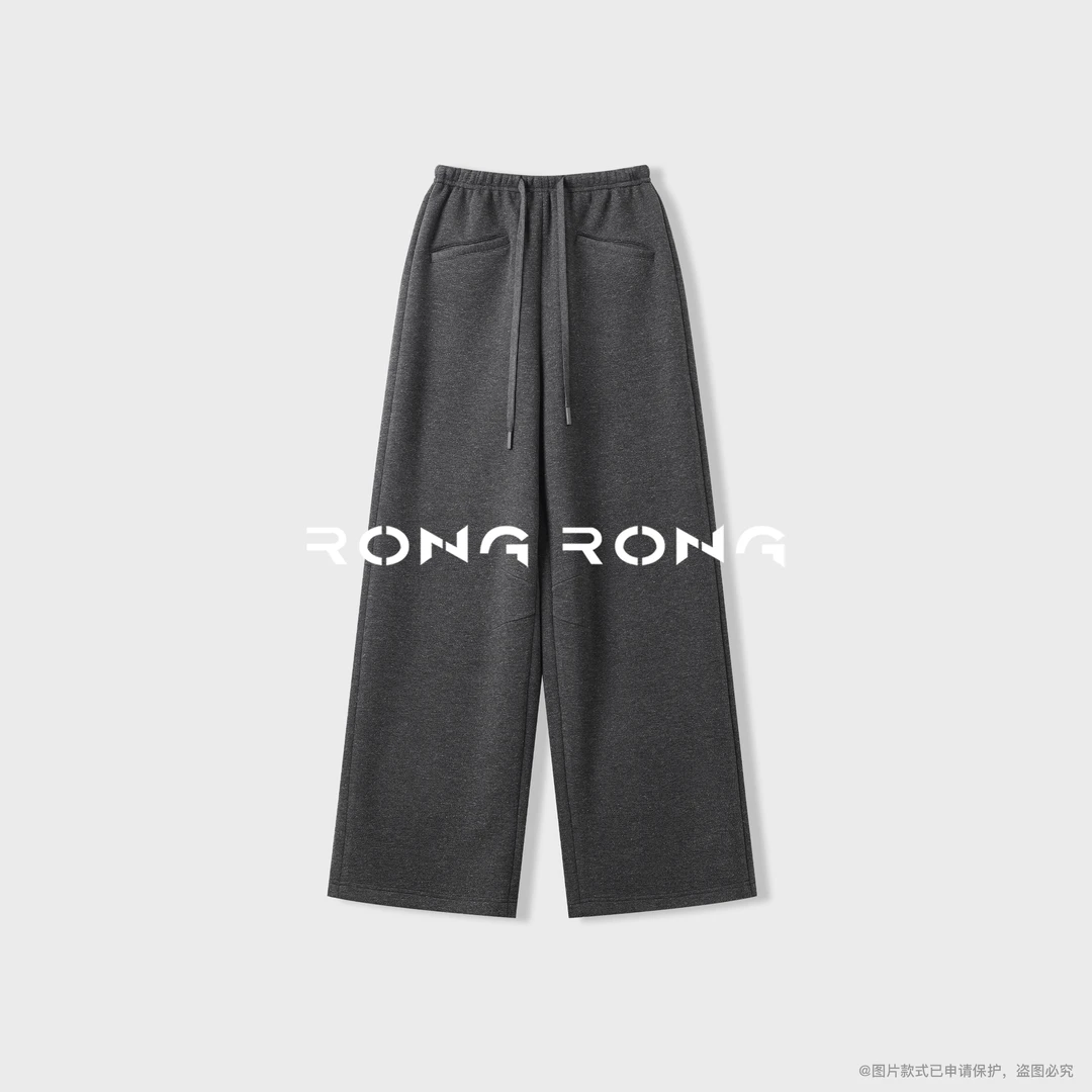 溶溶【天丝羊毛甩裤】RONGRONG莱赛尔绵羊毛醋酸垂软休闲裤2522K712