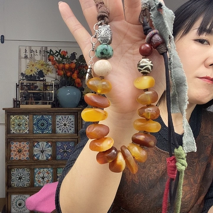 蜜蜡项链未镶嵌项链