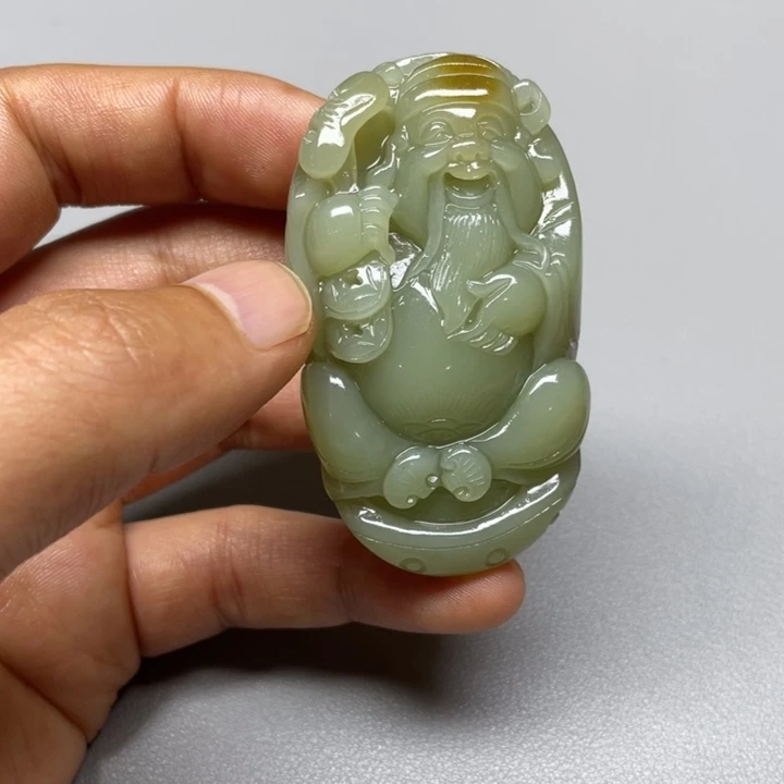 吊坠(不含链)未镶嵌和田玉战**族