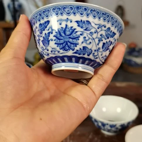 手工茶器青花工艺