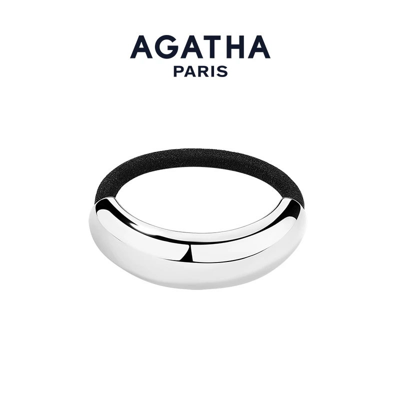 AGATHA冷淡风气质百搭都市弧光ins发绳小众发圈DX