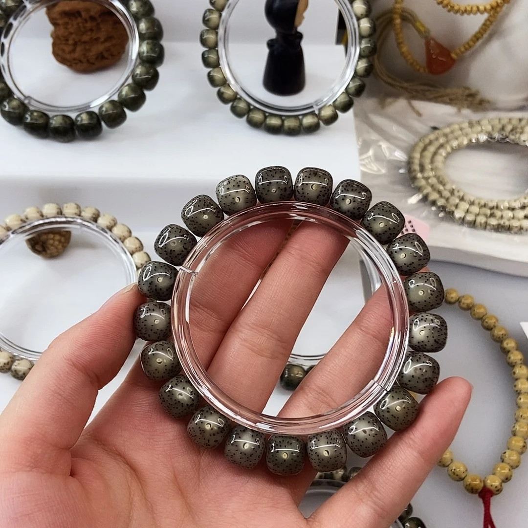 手串星月菩提卡11灰冰小细星侧白m7