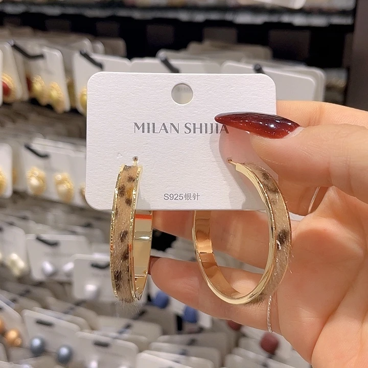 琉璃纯铜合金时尚耳环