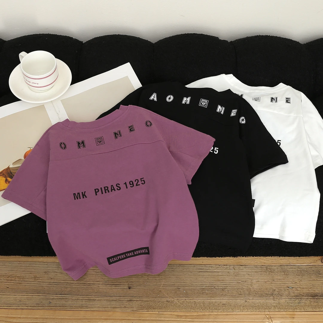 宇城童心坊夏季短袖T恤男童夏季童装儿童半袖上衣韩纯棉2025新款