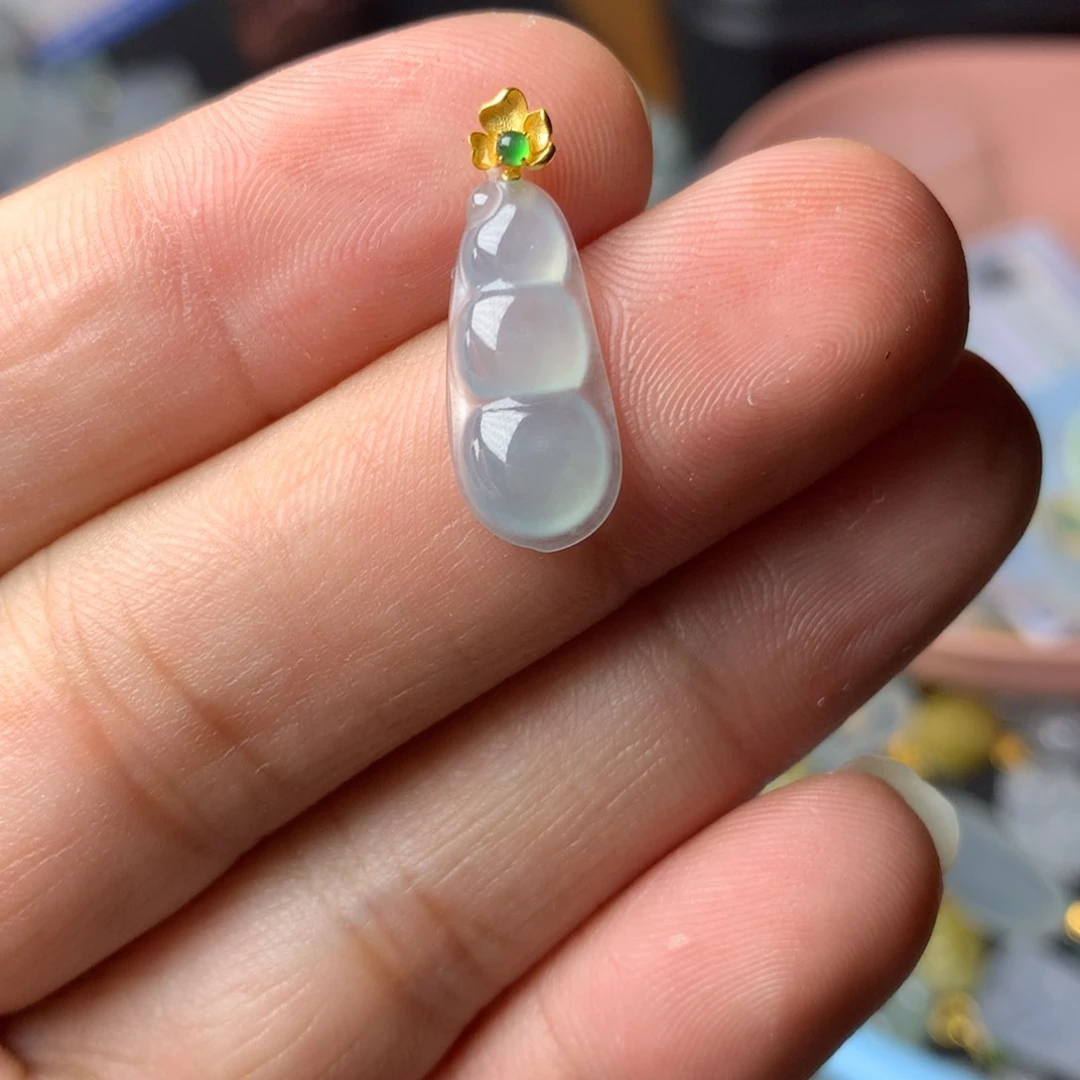 【闪购商品】翡翠18K金镶嵌颈饰翡翠