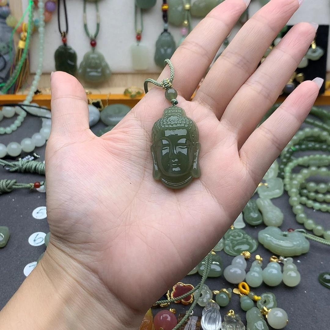 和田玉未镶嵌吊坠(不含链)