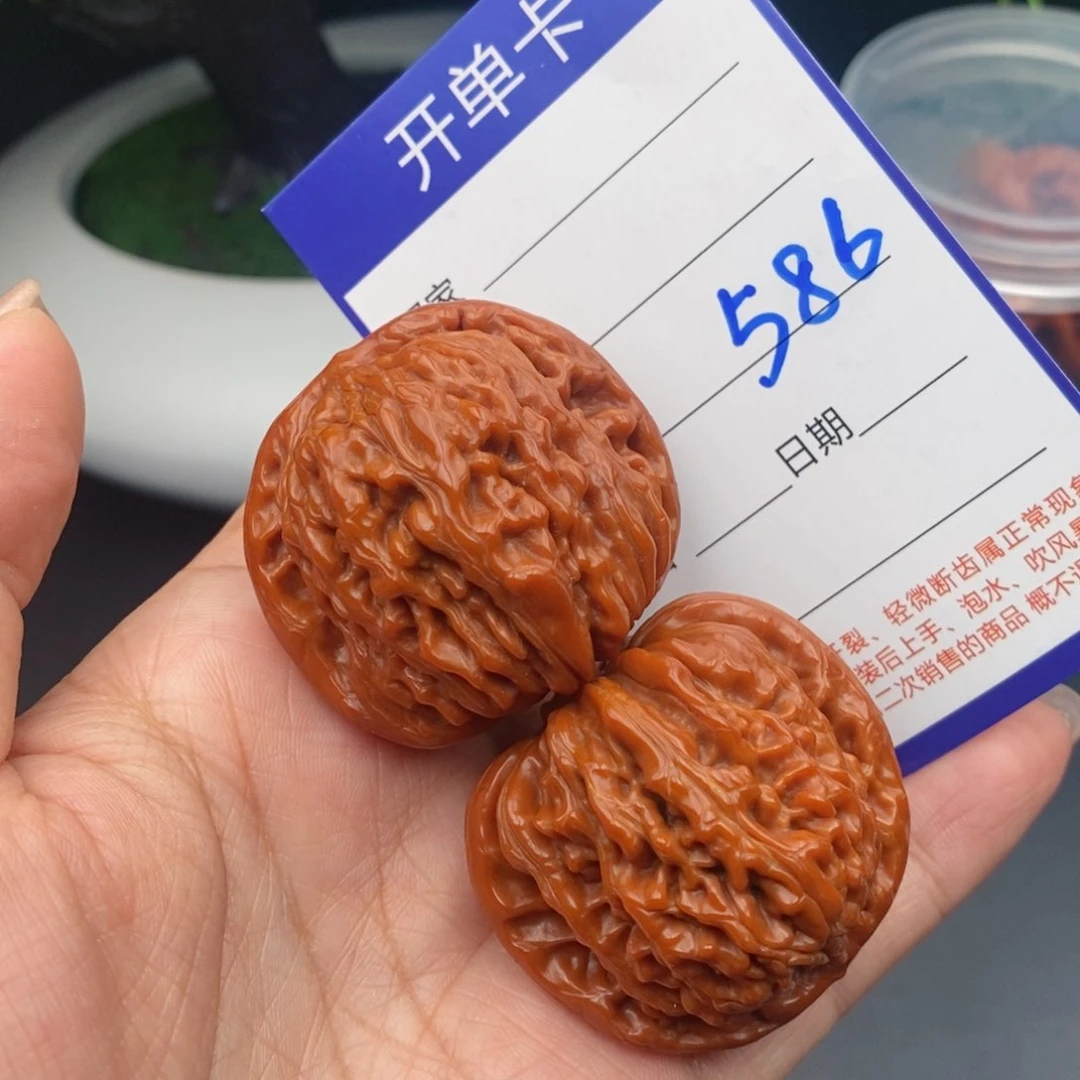 文玩核桃把件42四座楼586