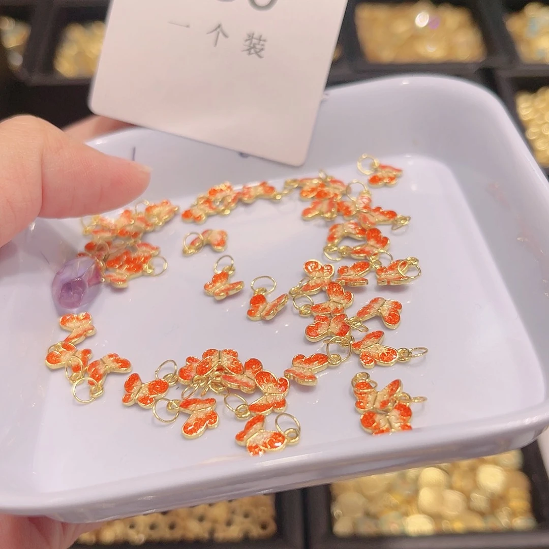 水晶珠宝半成品银S925镀金镶嵌30