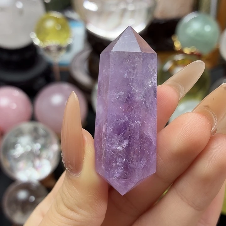 水晶未镶嵌珠宝半成品紫水晶