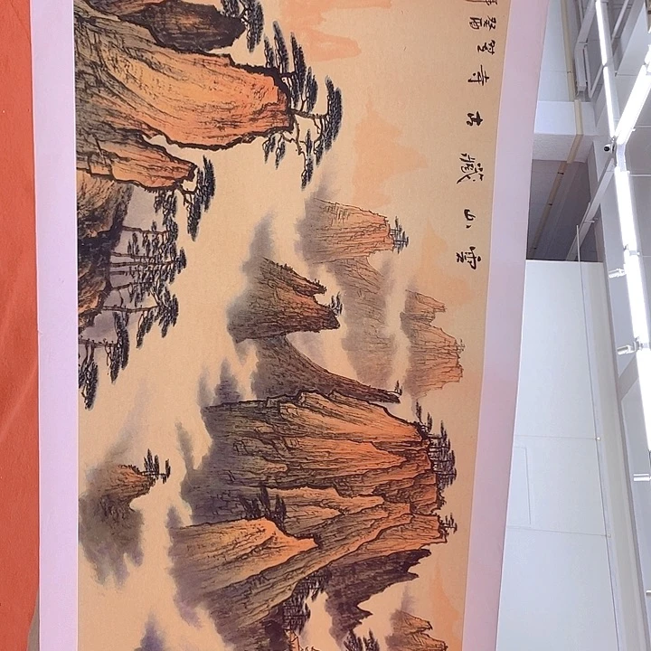 国画宋庄的一个小镇上