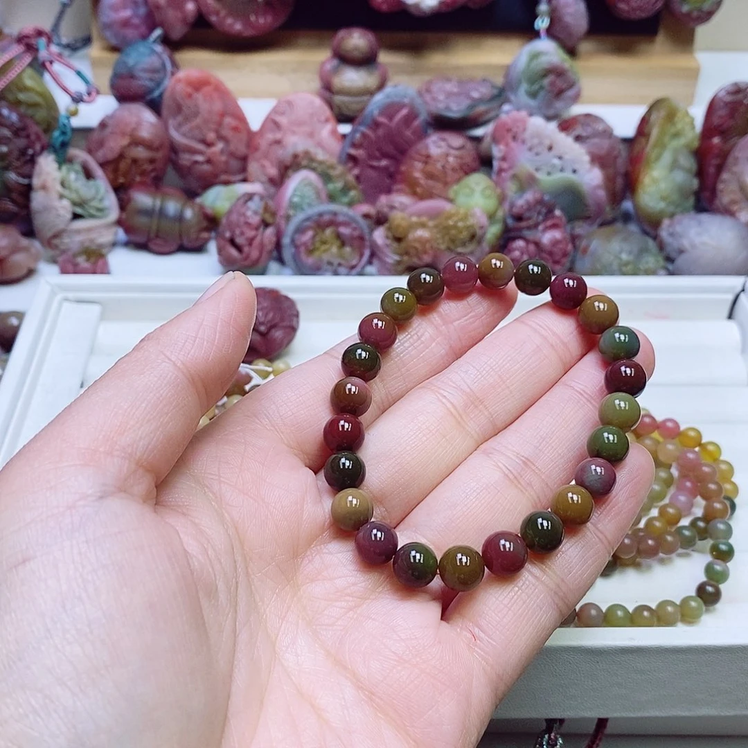玛瑙/玉髓盐源玛瑙手链未镶嵌
