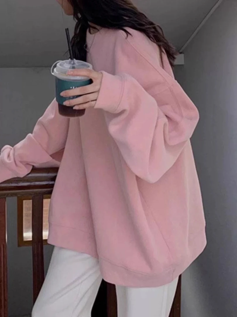 9910新款圆领加绒卫衣