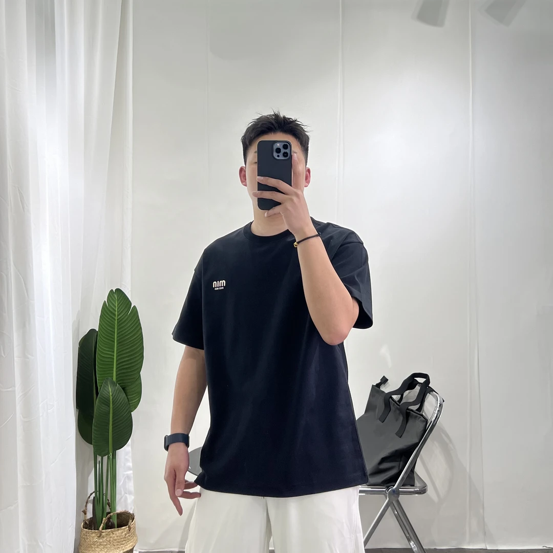 8177 短袖打底简T恤休闲百搭圆领美式宽松潮牌时尚款