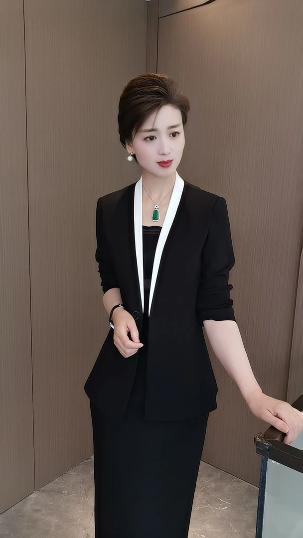 柏澜慧琳【商务西装】外套小个子时尚西服修身职业衣服韩版洋气