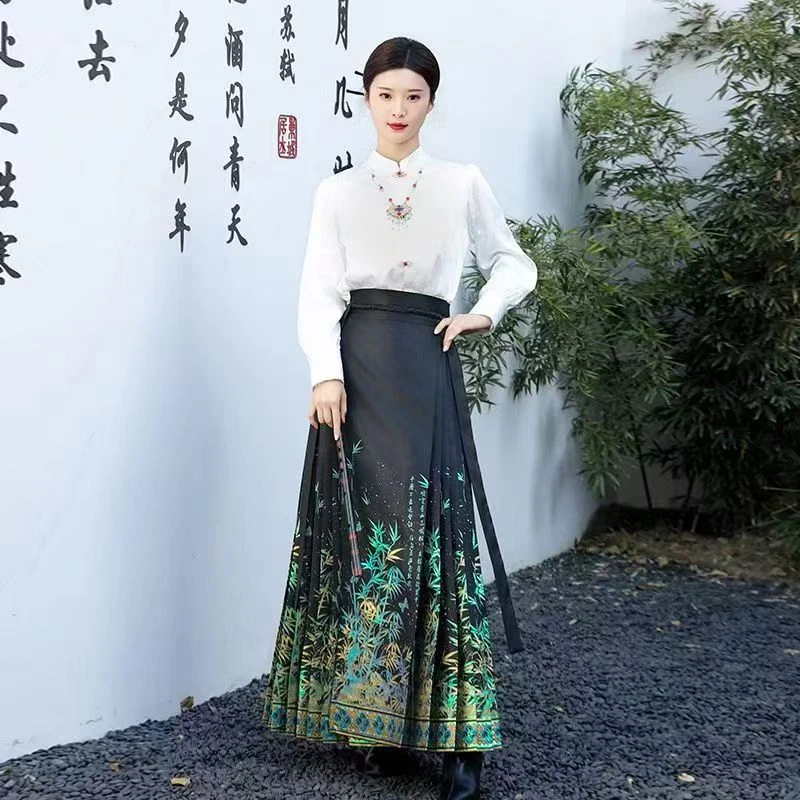 【节节高升】重工织金仿妆花国风中国风日常套装马面裙