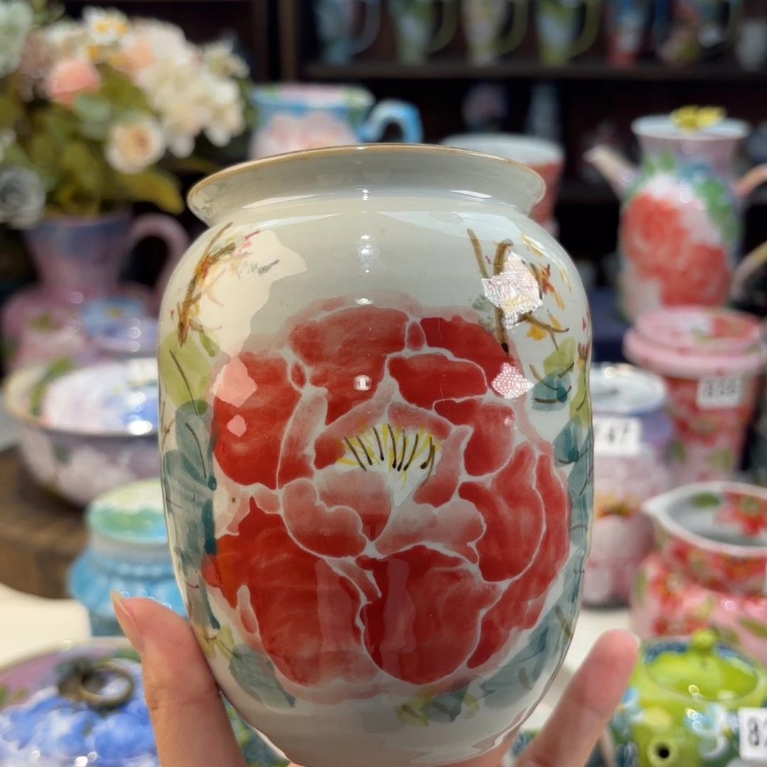景德镇手绘高温釉下彩陶瓷茶具