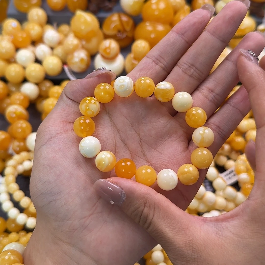 蜜蜡未镶嵌珠宝奇石12.7mm