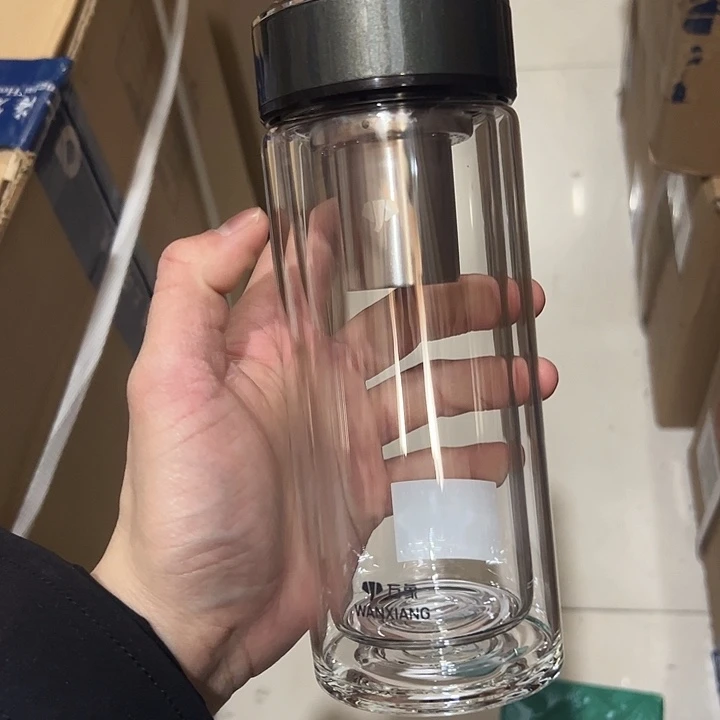 V277-70-340ml  绿 杯套 玻璃杯