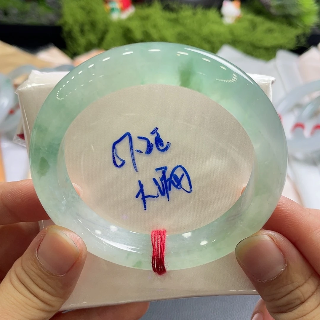 翡翠手镯未镶嵌月*57.4正