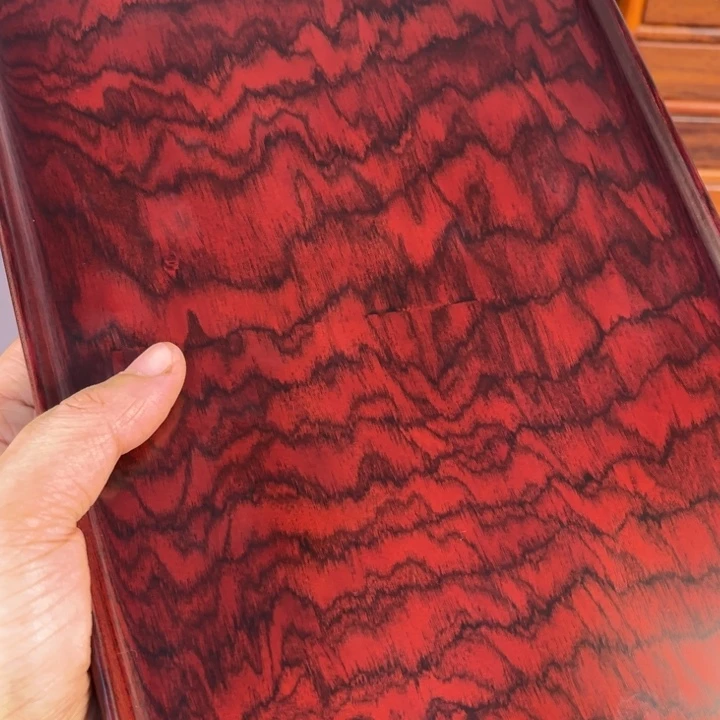 木红酸枝独板托盘