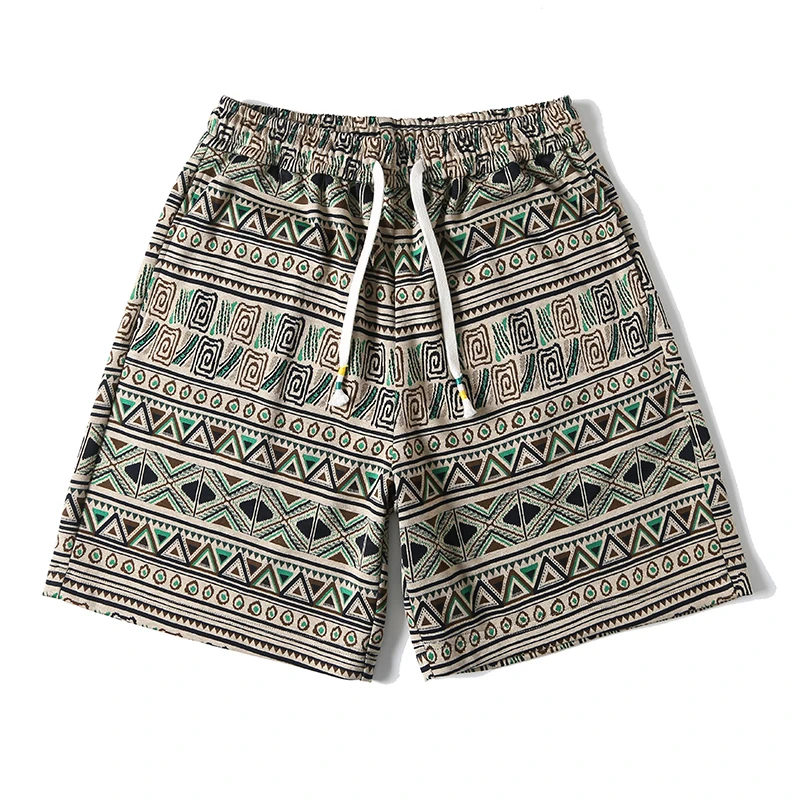 SELLMOON夏季新款沙滩潮流宽松休闲短裤男生男装时尚印花休闲裤