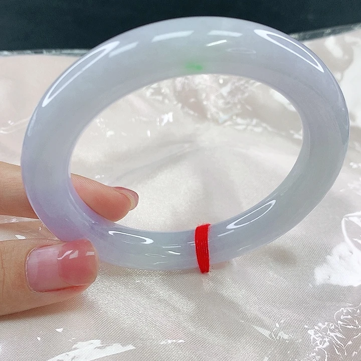 翡翠未镶嵌手镯圈56，04205
