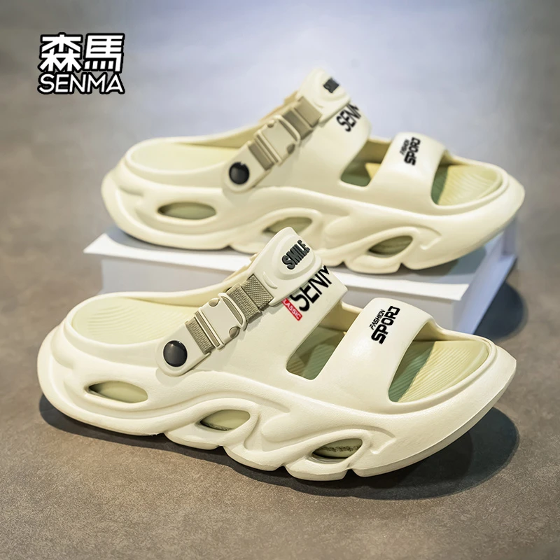 SENMA/森马凉鞋男款夏季2025新款开车两用凉拖男士轻便沙滩洞洞鞋
