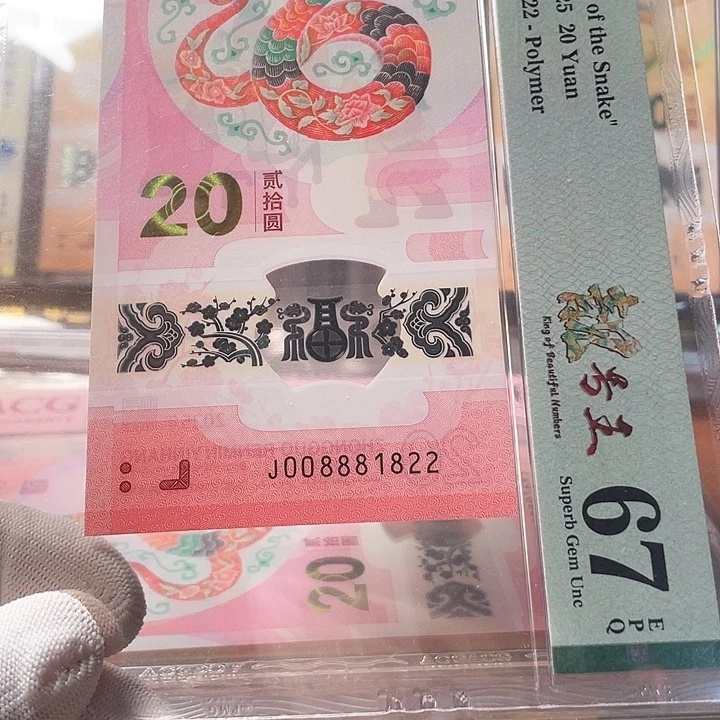 塑料008881822 蛇年生肖钞