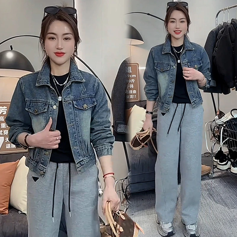 高含棉高级感休闲牛仔短款外套女2025年春秋季新款简约百搭上衣潮