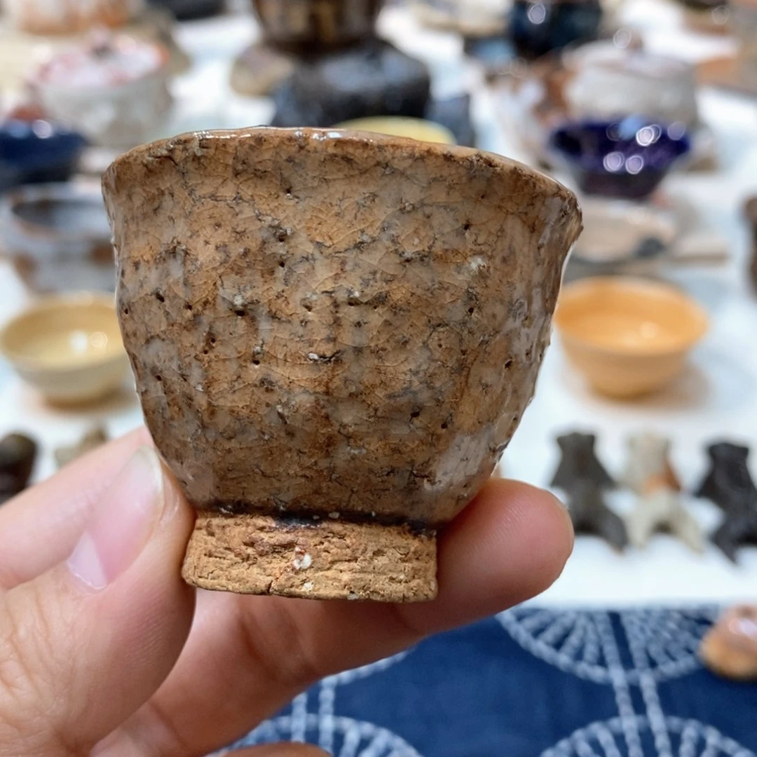 柴烧侘寂粗陶茶具