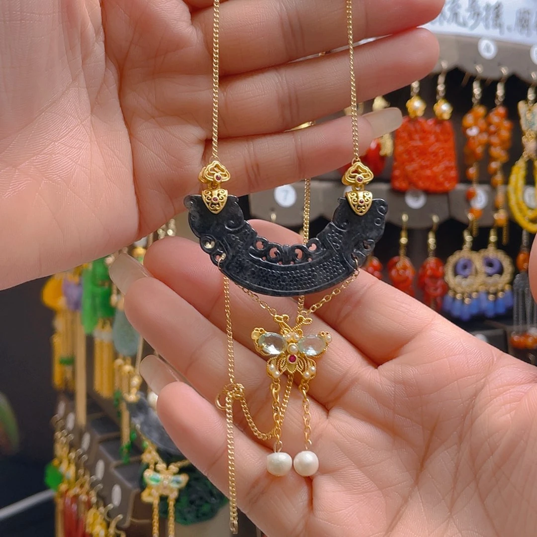 翡翠合金耳饰翡翠