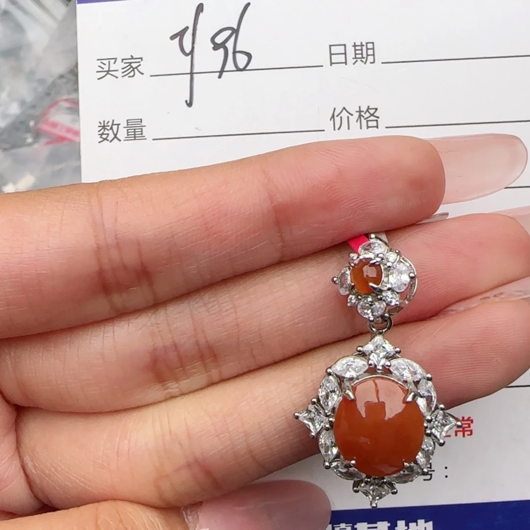 银S925镶嵌戒指翡翠