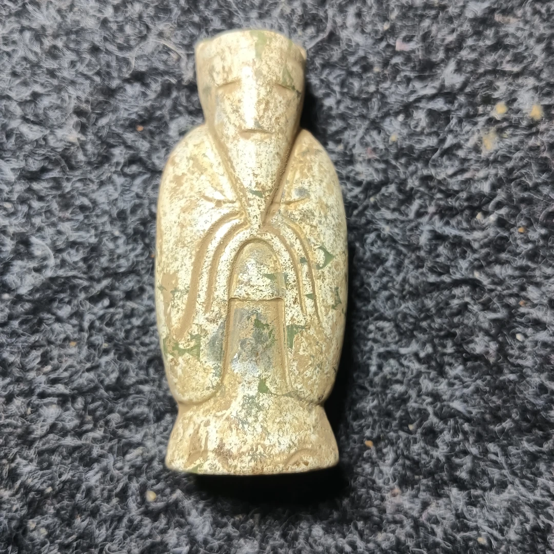 老黄玉翁仲旧藏挂件