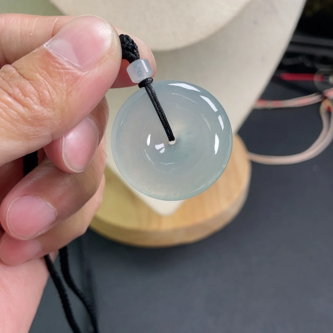 翡翠未镶嵌颈饰29.7-6.3