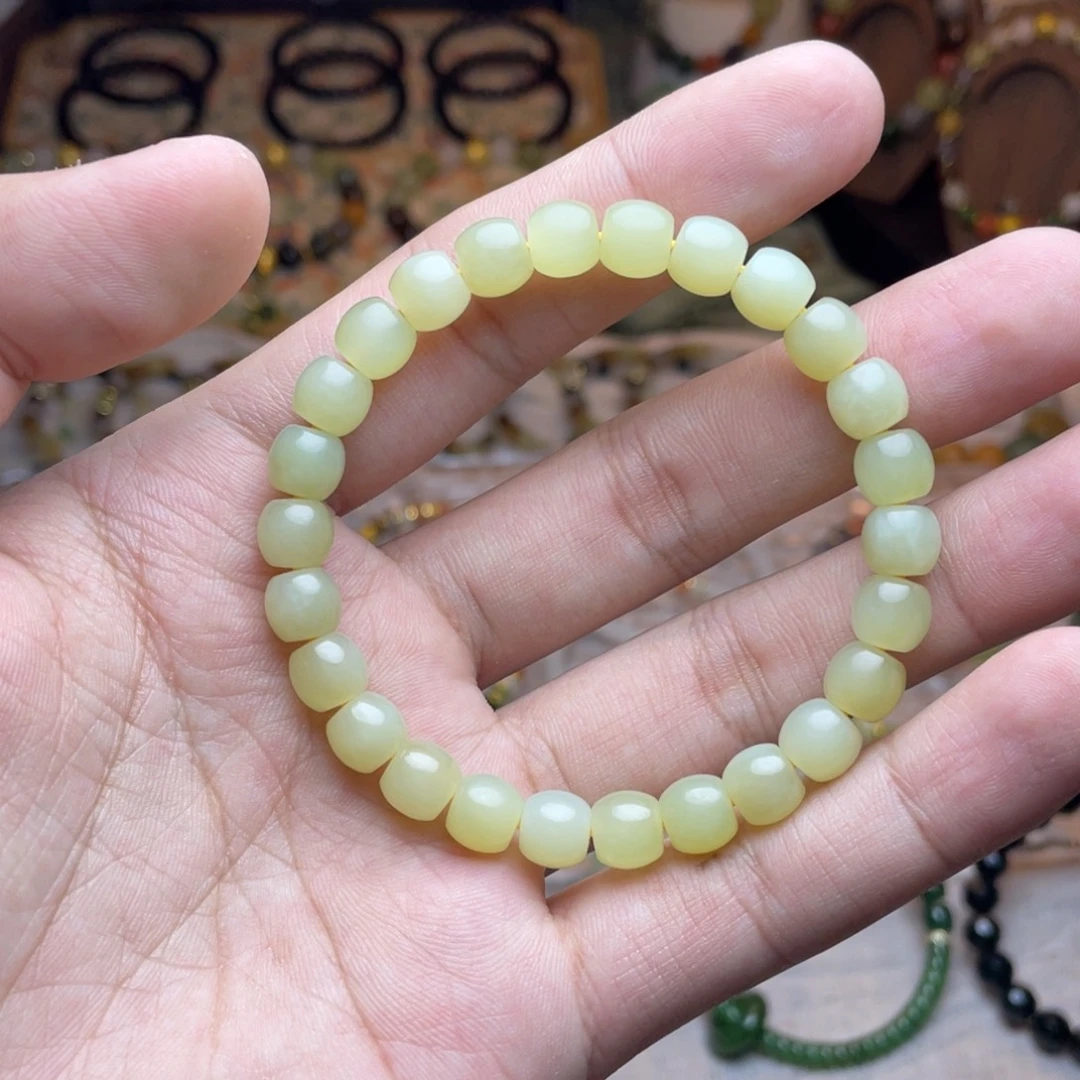 和田玉未镶嵌手链