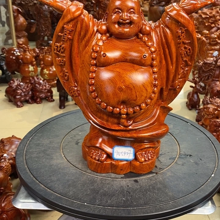 花梨木类小巴花梨木弥勒笑佛28
