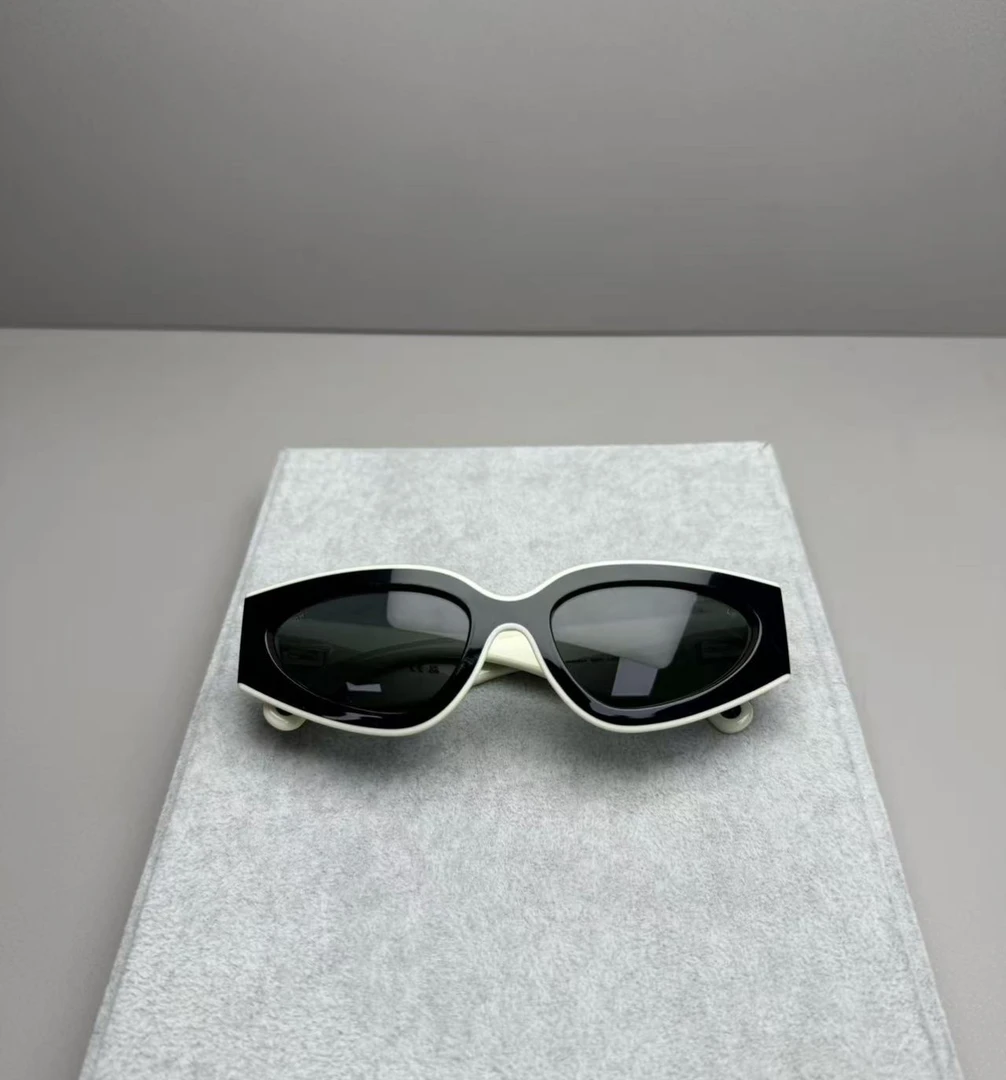 欧美风时尚墨镜女款黑白熊猫撞色时尚太阳眼镜