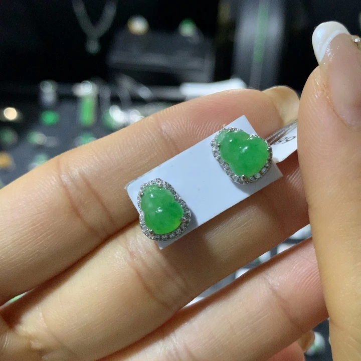 翡翠银S925镶嵌戒指