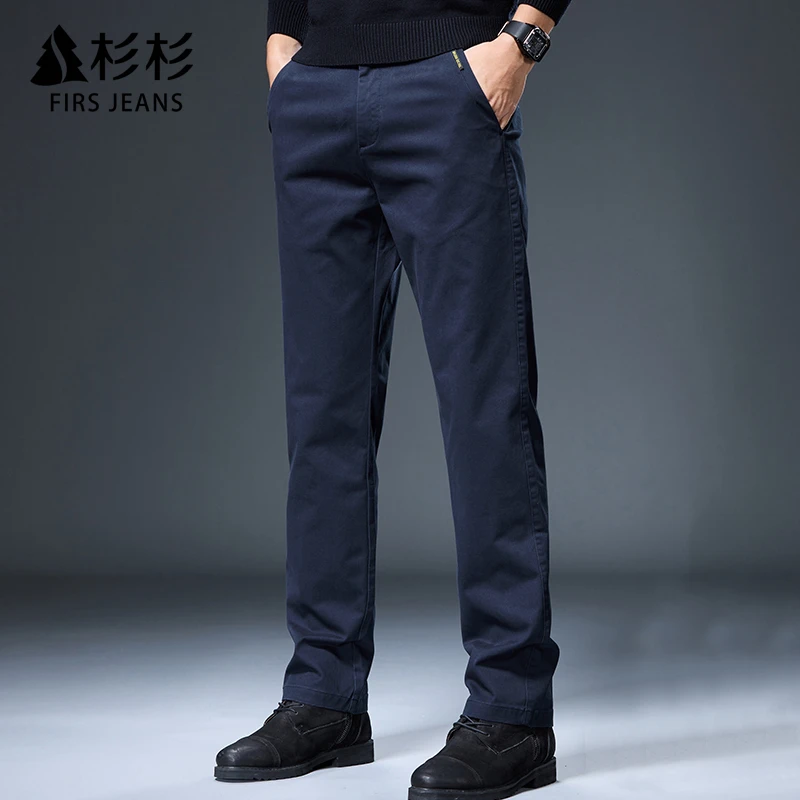 FIRS JEANS杉杉休闲裤男款秋冬款2025新款直筒百搭商务长裤子男士