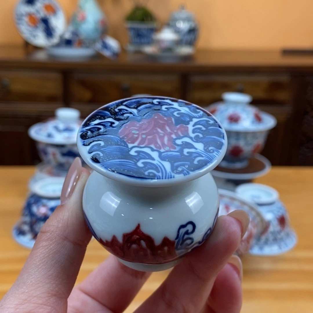 手绘现代茶具非古董