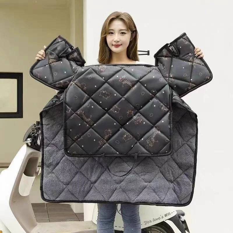 电动车挡风被夏季防晒罩薄款防水电瓶防雨防风固定分体骑批发遮阳