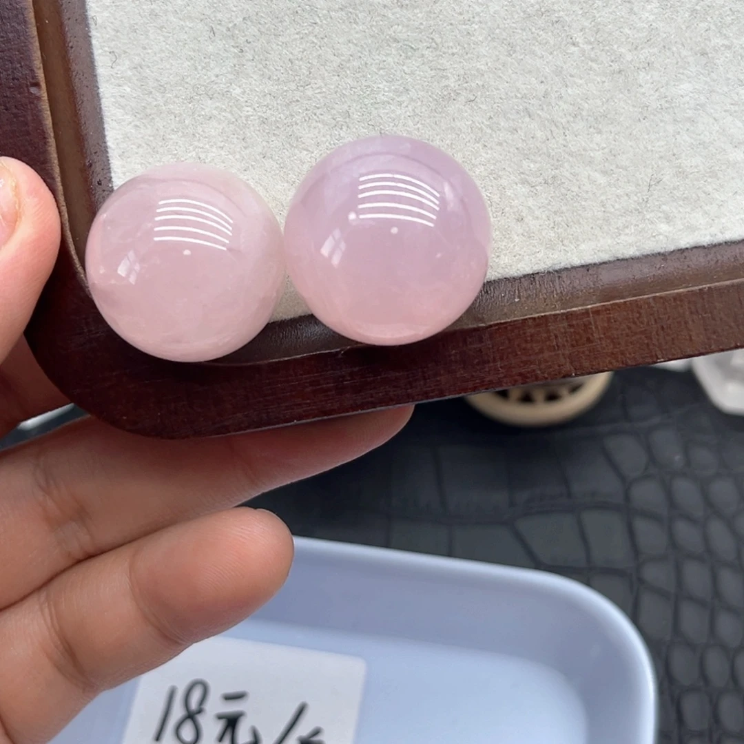 未镶嵌水晶珠宝半成品26 粉水晶球23-24mm