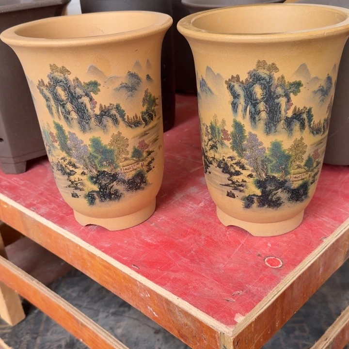 紫砂花盆 包邮包破损