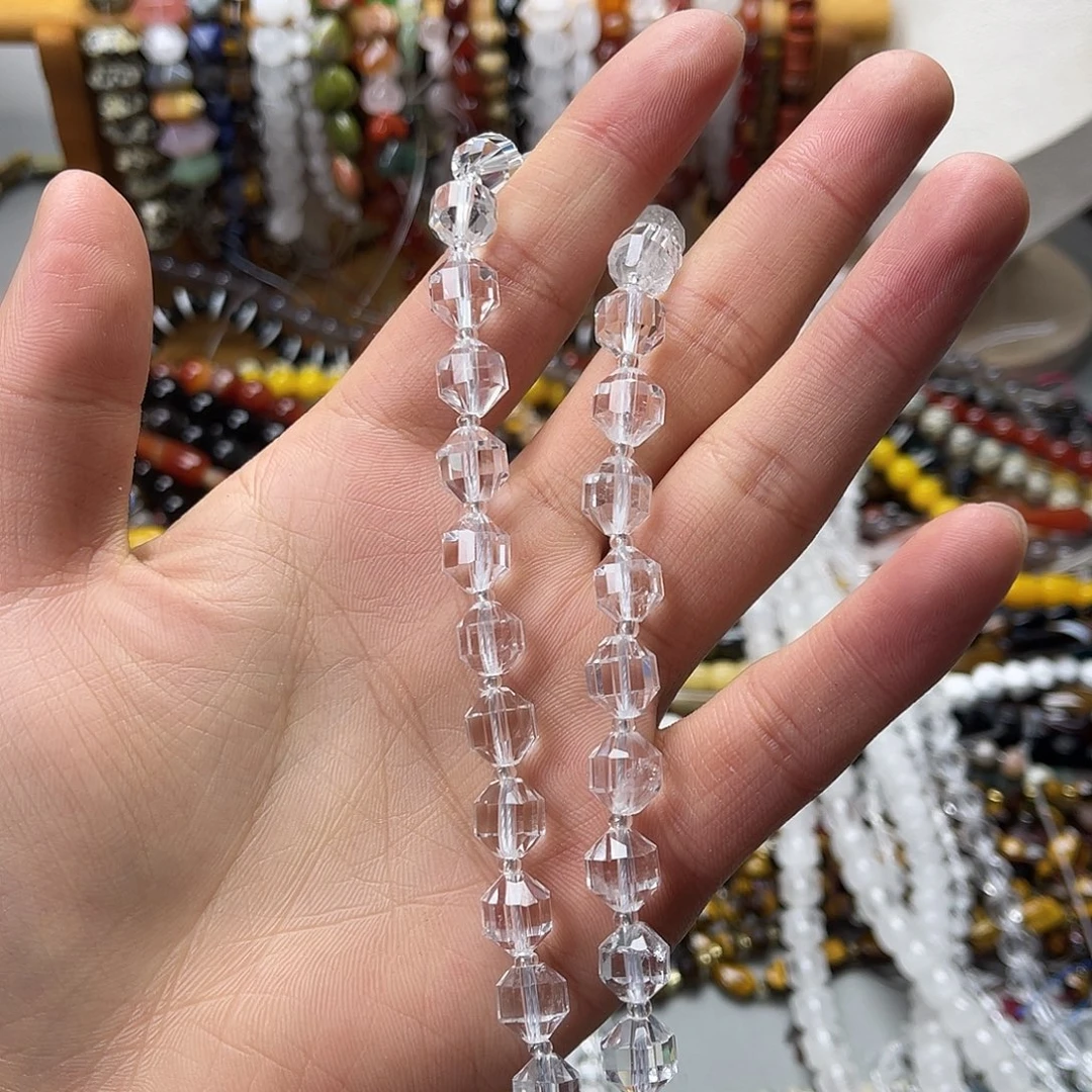 玛瑙/玉髓未镶嵌珠宝半成品卡10白水橄榄切一条