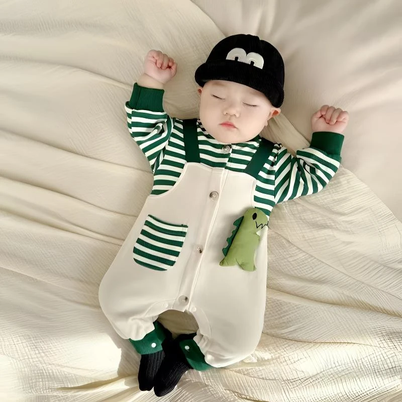 宝宝衣服春秋款洋气婴儿连体衣春秋超萌婴幼儿幼儿外出服超萌炸街