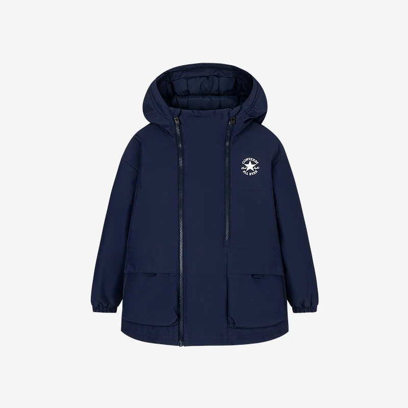 Converse匡威儿童2025冬季新款中大童连帽加绒羽绒服CNVN-MW-H130