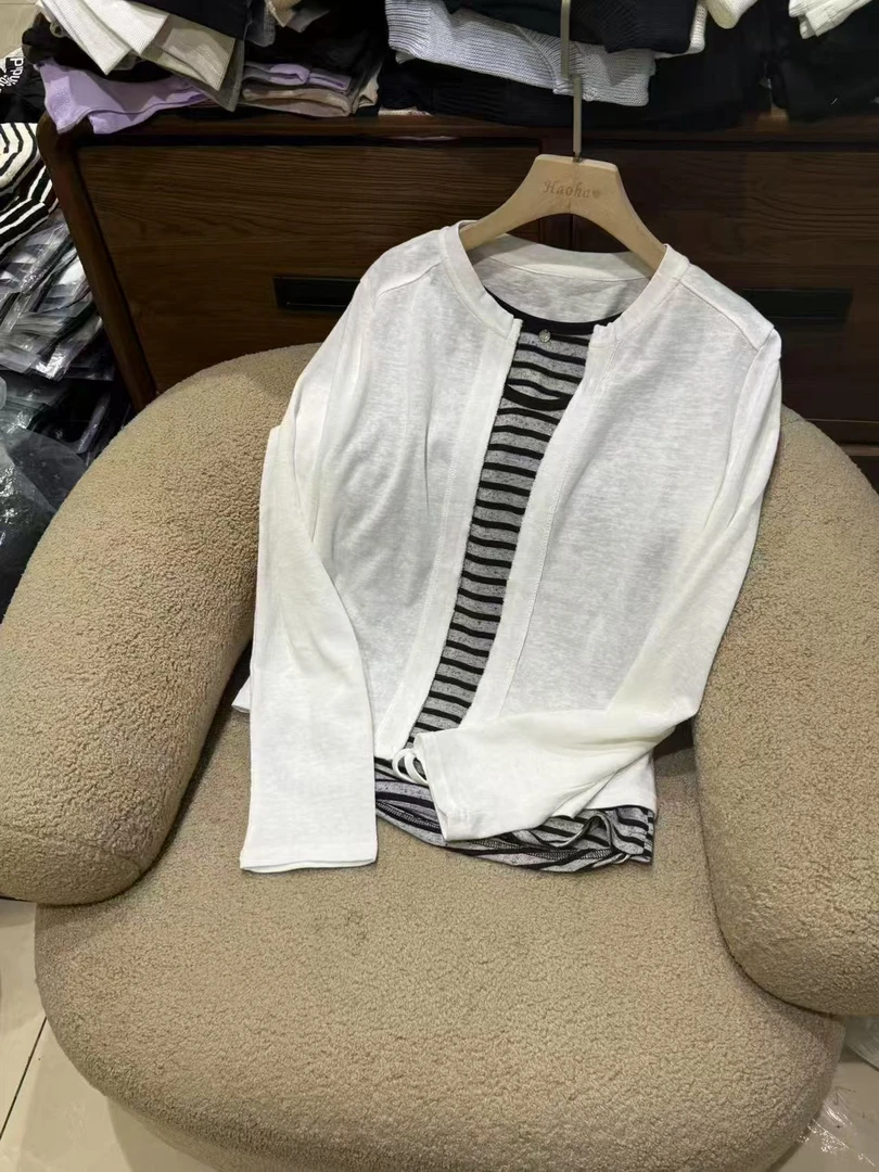 四季款极简风减龄开衫T (祐祐女装)