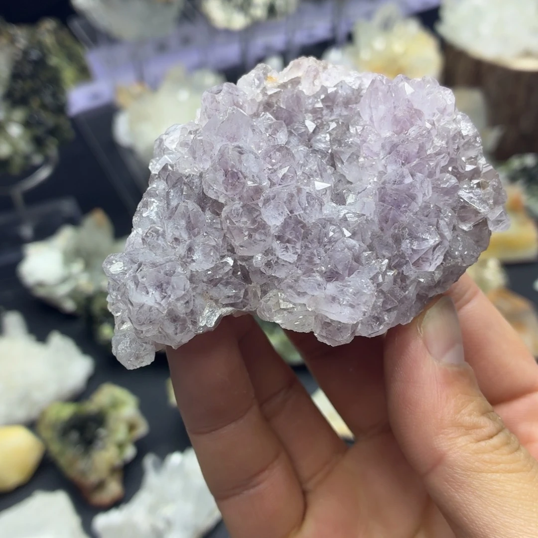 石材超美紫晶晶簇